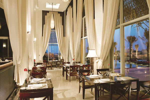 Rimal Restaurant at Al Areen Palace & Spa in Bahrain