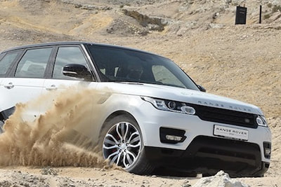 Land Rover Experience near Al Areen Palace & Spa in Bahrain
